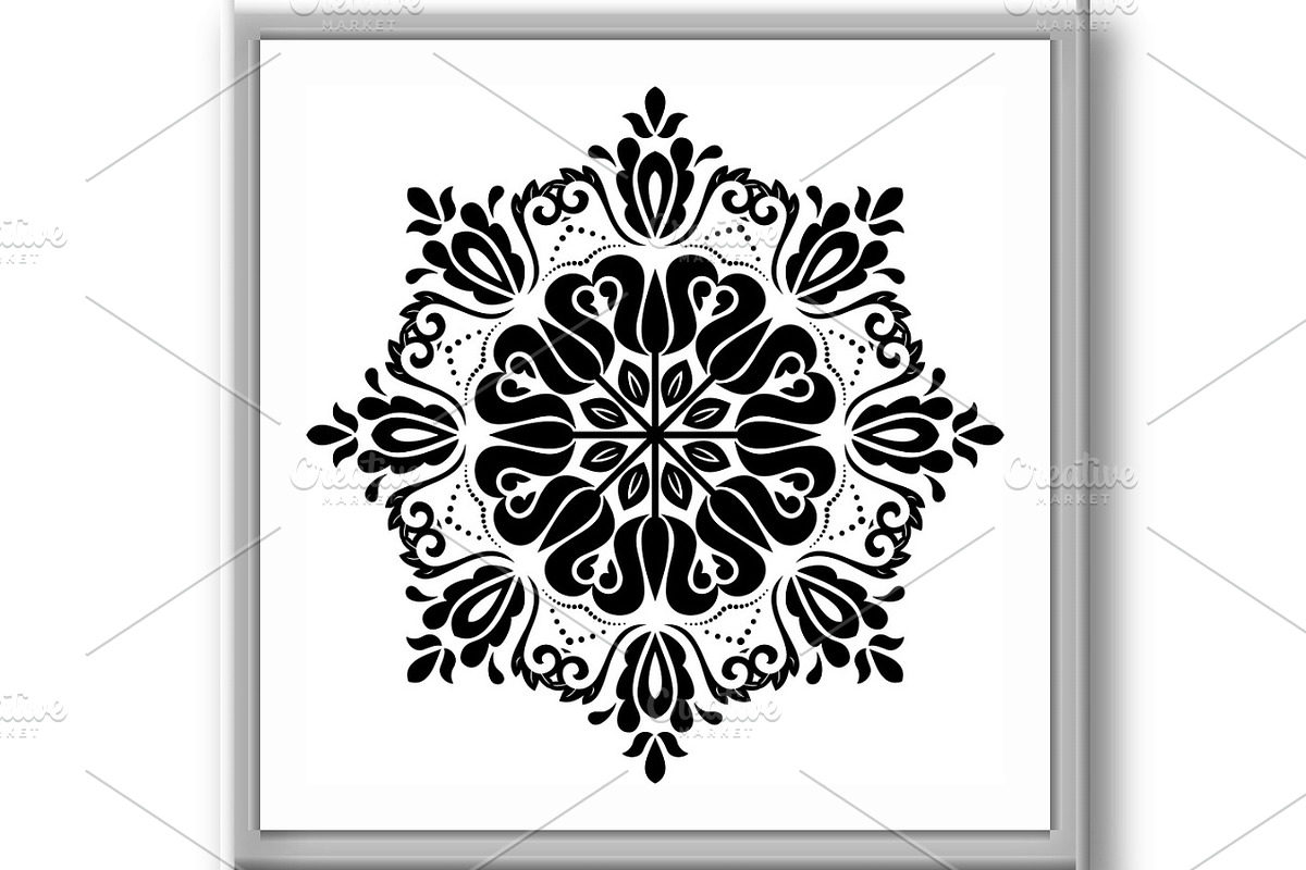 Floral Vector Abstract Pattern, a Decorative Illustration by FineArtStudio (Photo 3 of 3)
