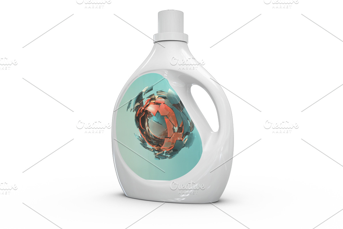 Detergent Bottle Mock-up, an Advertising Mockup by PixelMockup (Photo 3 of 11)