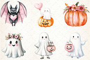 Retro Fall Halloween PNG Clipart Bun, an Illustration by Libby Wishes (Thumbnail 6 of 7)