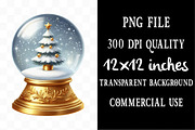 White & Gold Christmas Clipart, an Illustration by Designking (Thumbnail 4 of 4)