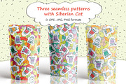 The Siberian Cat patterns, an Animal Illustration by Zooza Art (Thumbnail 3 of 10)