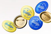 Pin Mockup, a Product Mockup by PixelVoyager (Thumbnail 1 of 4)