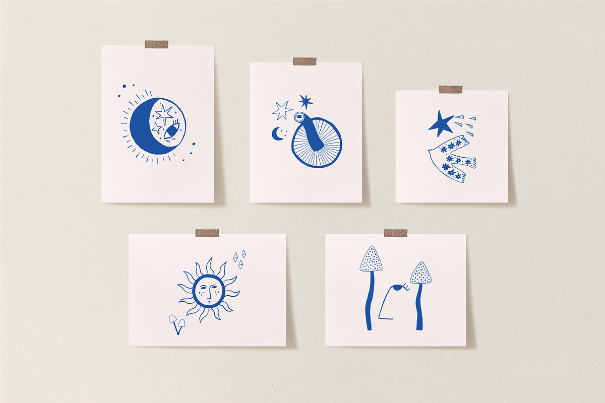 Mushrooms, an Object Illustration by AnkaDrozd (Photo 11 of 13)