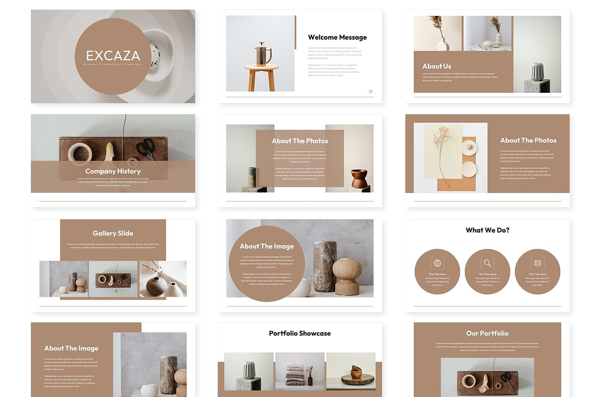 Excaza - Powerpoint Template, a Presentation Template by AQR Studio