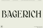 BAGERICH FONT, a Sans Serif Font by Bagerich Type Foundry (Thumbnail 1 of 7)