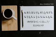 Rajuttia - Natural Handwritten Font, a Handwritten Font by idealistudio (Thumbnail 7 of 8)