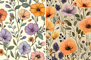 Wildflower Garden Seamless Pattern, a Pattern Graphic by UniqueMe (Thumbnail 12 of 14)