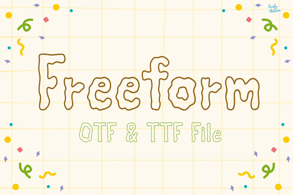 Freeform | Hand drawn font, a Handwritten Font by LivelyAutumn11.11 (Photo 1 of 5)
