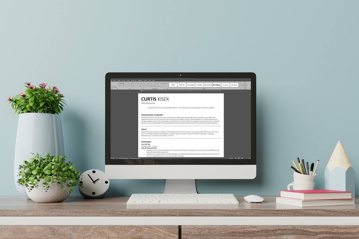 ATS Friendly Resume / CV Template, a Resume Template by Anjum Ilyas (Photo 9 of 9)