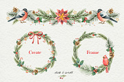 Watercolor Christmas collection., a Decorative Illustration by Elena Medvedeva (Thumbnail 7 of 8)