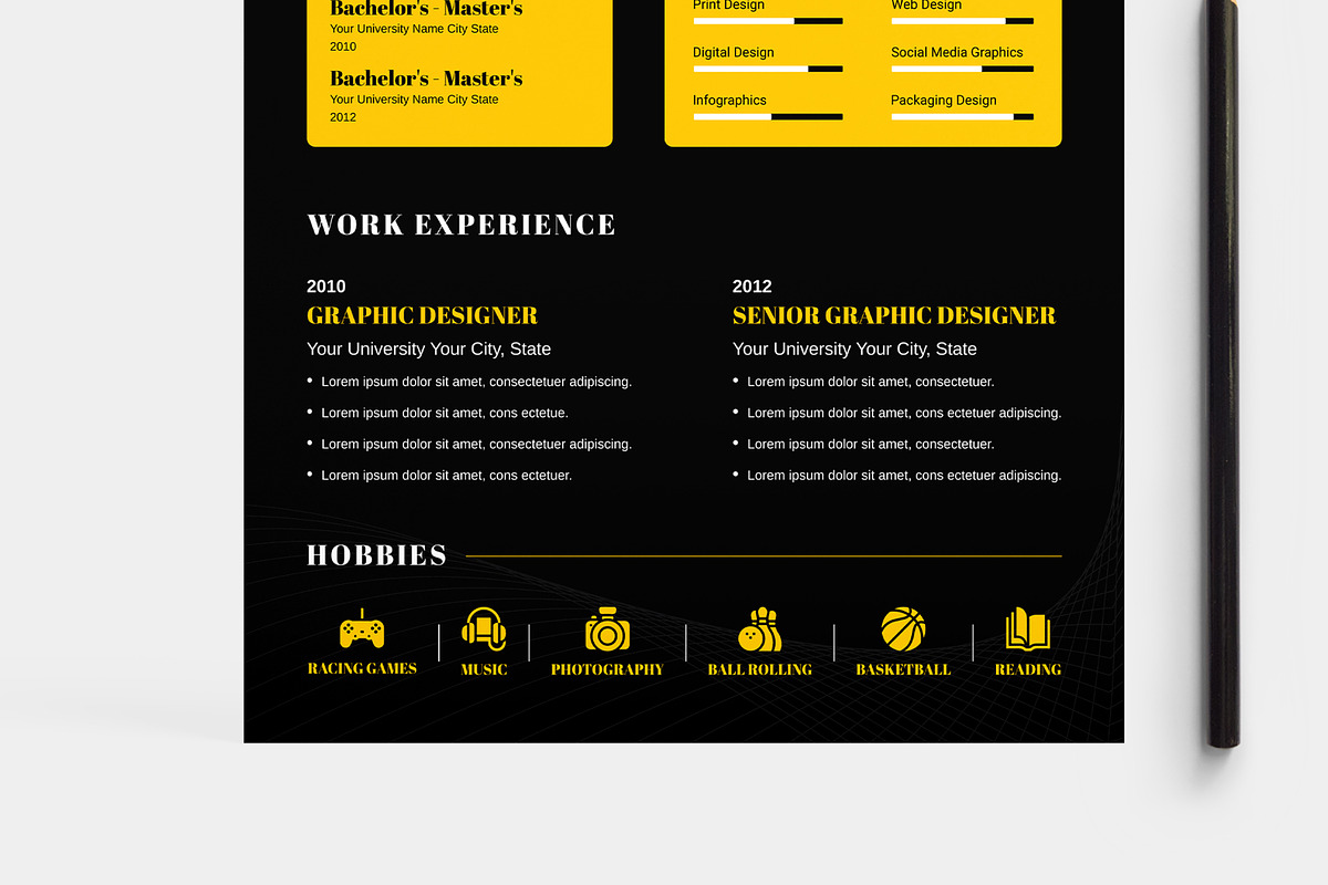 Resume Template Design, a Resume Template by MightyDesign (Photo 5 of 8)