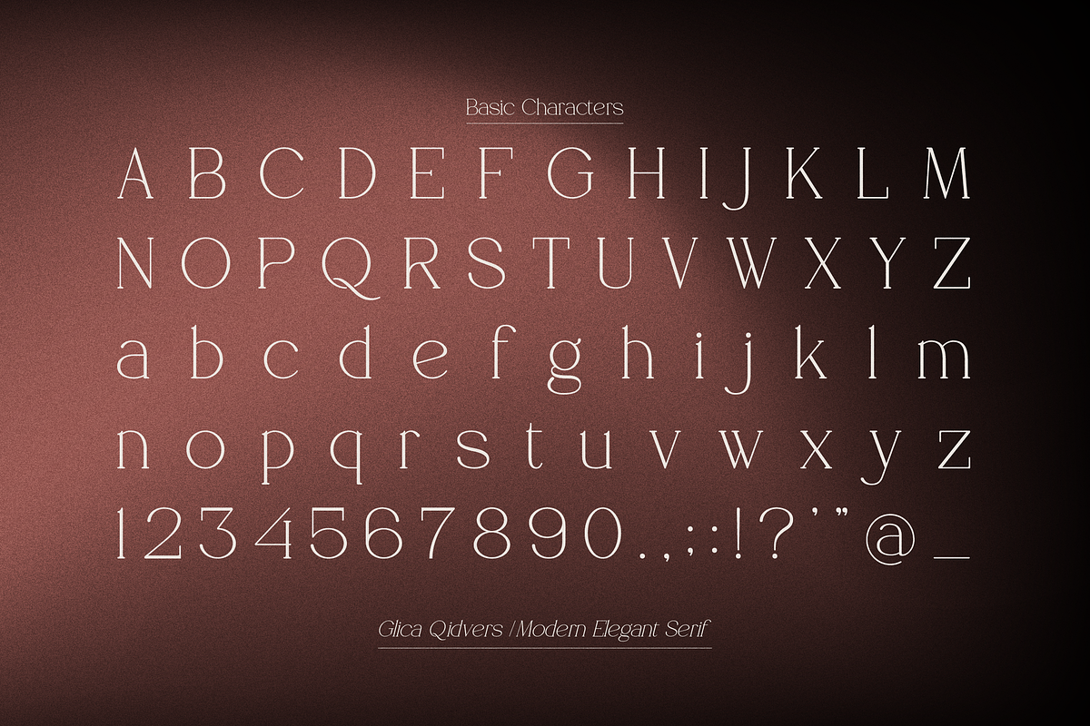 Glica Qidvers | Modern Elegant Serif, a Serif Font by Denustudios (Photo 14 of 14)