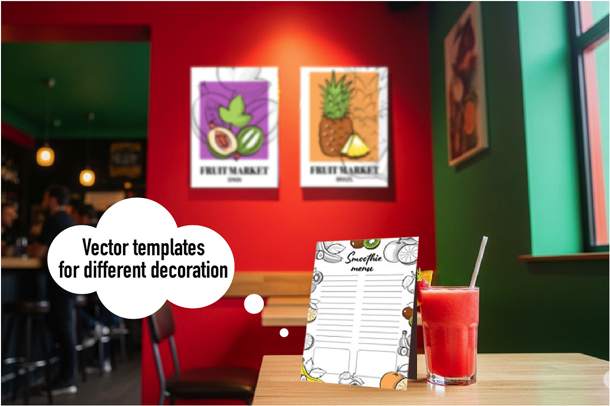 Fruit Design Kit – Vintage Templates, a Food Illustration by Lettering_Logo (Photo 14 of 14)