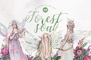 Forest soul - Magic Fairytale Set, an Animal Illustration by Kaleriia (Thumbnail 1 of 7)