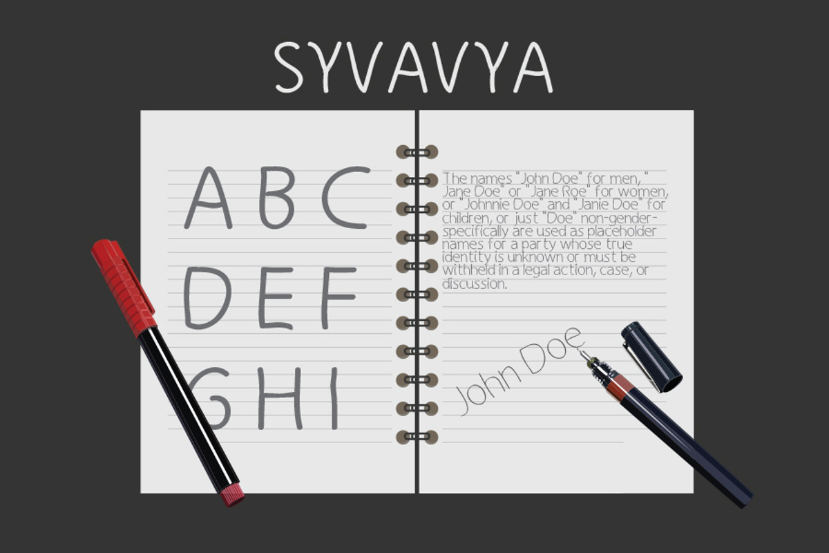 Syvavya Handwriting Family Font preview 2