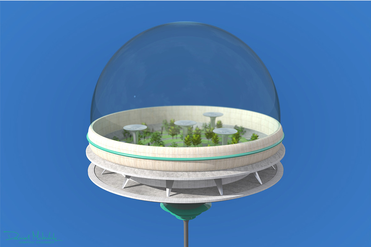 Futuristic Architecture Skyscraper 9, an Architecture 3D Model by Daniel Mikulik (Photo 1 of 10)