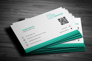 Light Dark Corporate Business Card