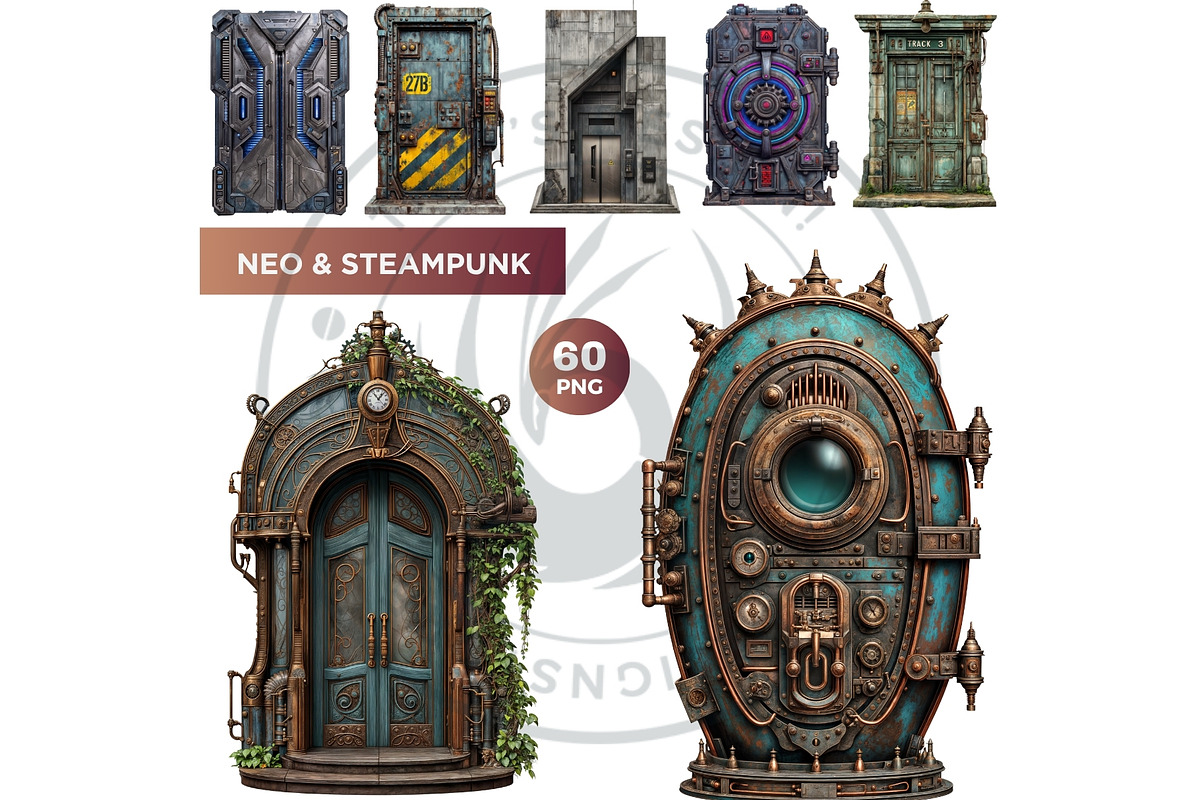 World Architecture Doors and windows, a Decorative Illustration by ThatsDesignArt (Photo 10 of 10)