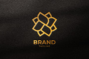 Elegant Golden Flower Logo, a Branding & Logo Template by TA Branding (Thumbnail 1 of 3)