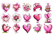 Beautiful Valentine's Day Badge Clip, an Illustration by Daily.Designs (Thumbnail 4 of 5)