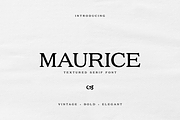 Maurice Textured Serif, a Serif Font by gafaroff studio (Thumbnail 1 of 7)