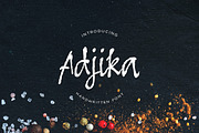 Adjika Handwritten Script, a Script Font by lissius (Thumbnail 1 of 8)