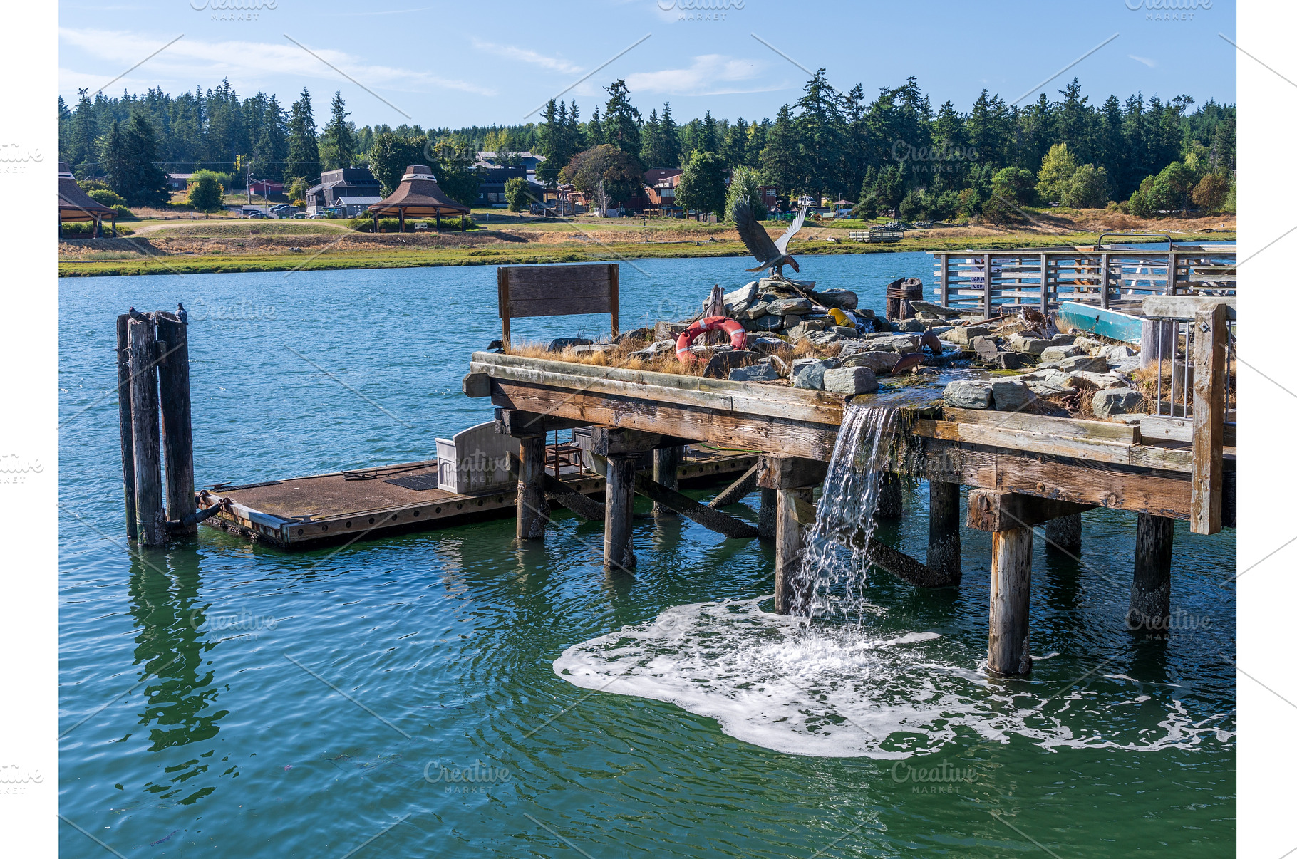Unusual rock garden on Swinomish, a Nature Photo by Backyard Stock
