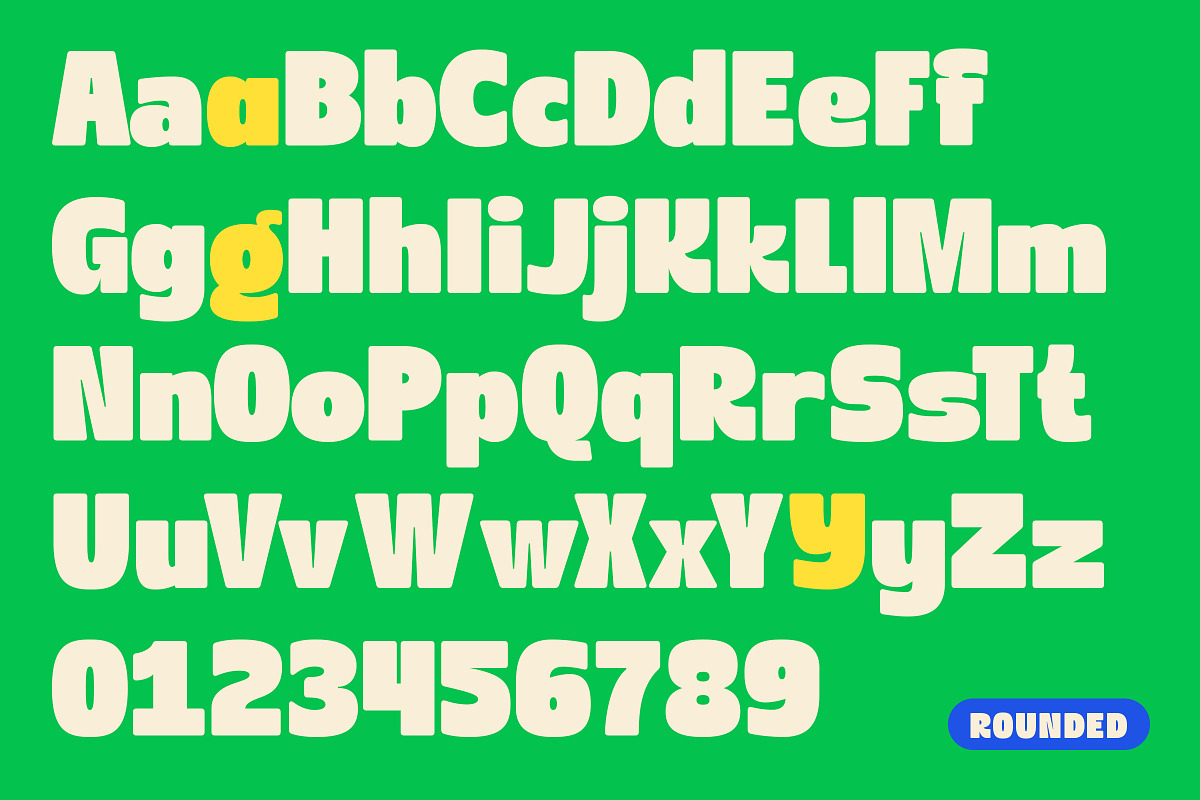 Kura – Funky Bold Display Sans Font, a Sans Serif Font by Sekyra Lab (Photo 3 of 12)