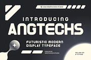Angtechs, a Sans Serif Font by graphicook (Thumbnail 1 of 10)