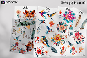 Procreate, The Boho Design Kit