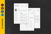 9 in 1 Resume, CV/Curriculum Vitae, a Resume Template by pixel_studio (Thumbnail 2 of 10)