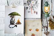 Camping adventure with a lemur, an Illustration by IrynaPanashii (Thumbnail 6 of 12)