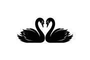 Swan Love Silhouette SVG Bundle, an Illustration by Designs_River (Thumbnail 16 of 31)