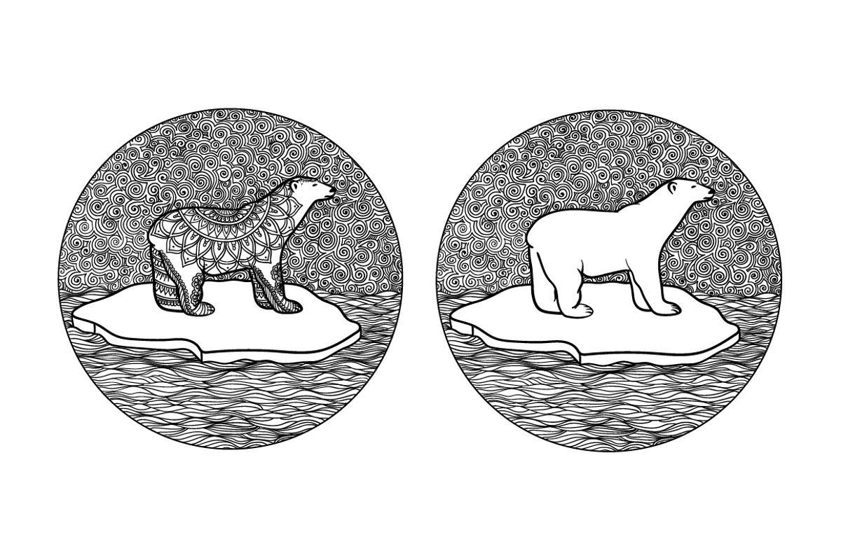 zen tangle animals and ornaments, a Decorative Illustration by Tierre3012 (Photo 3 of 24)