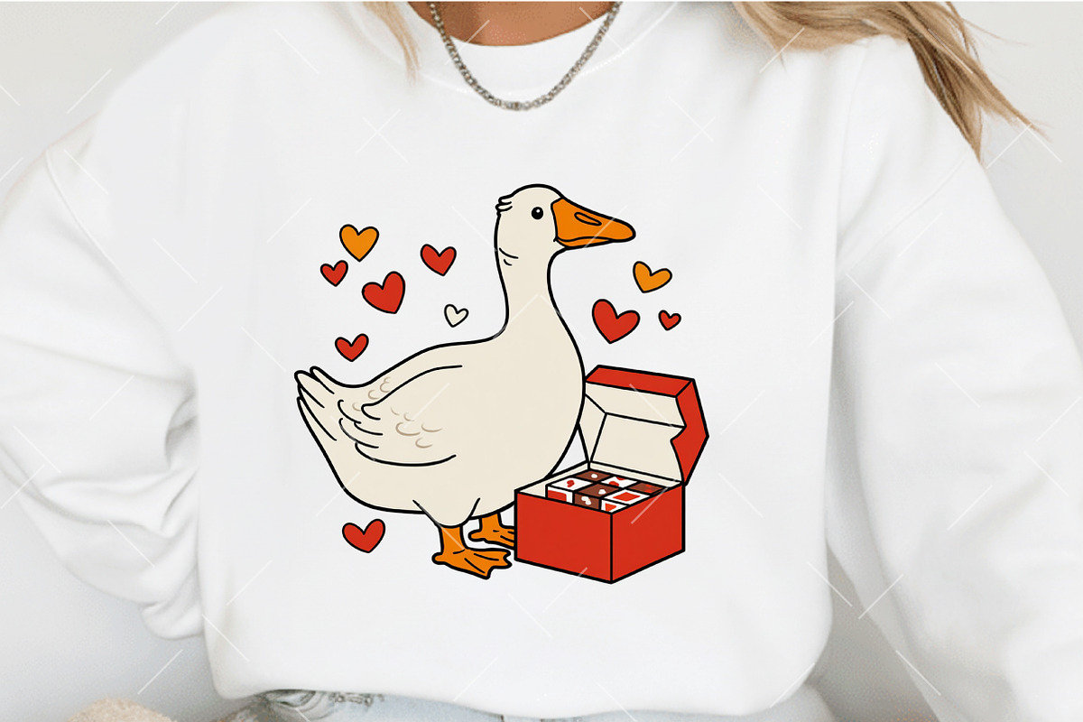 Goose Valentine Clipart, an Illustration by OK Design (Photo 4 of 6)