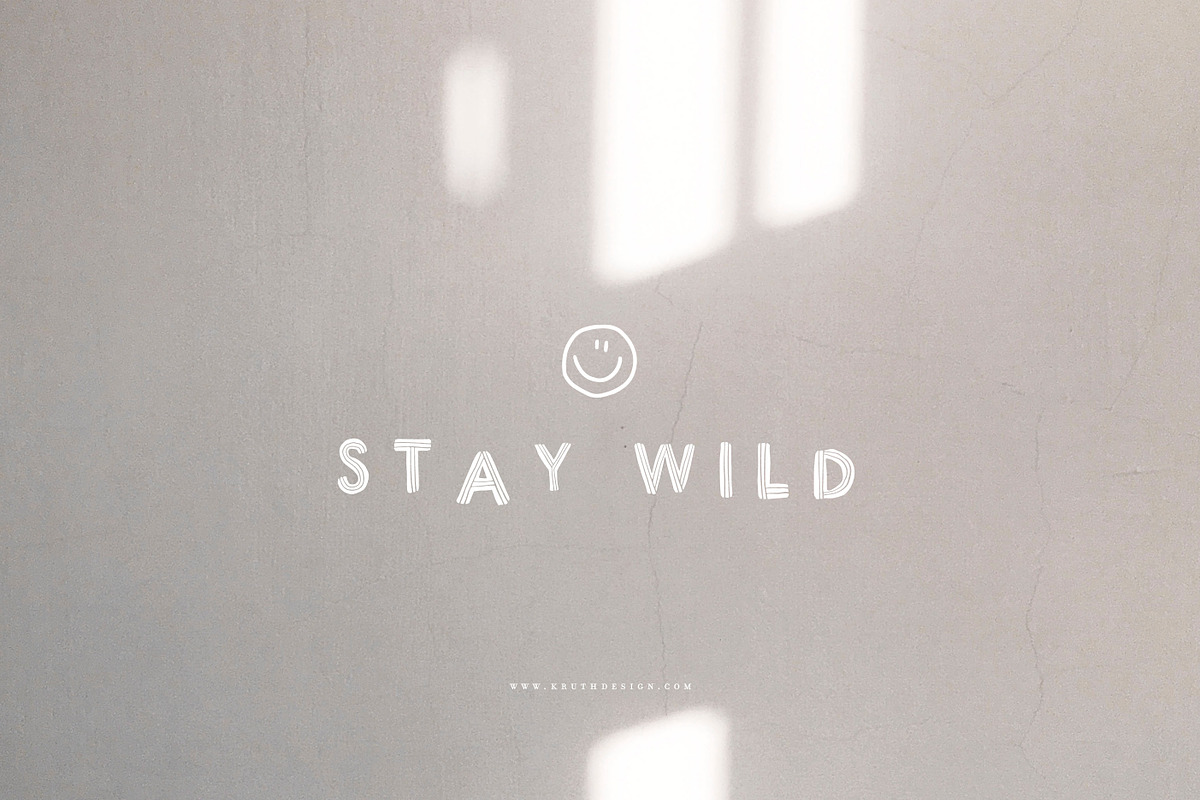 The Stripe Font / striped fonts, a Script Font by KruthDesign (Photo 11 of 11)