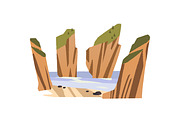 Rocky mountain landscapes set, an Object Illustration by PaperTrident (Thumbnail 8 of 13)