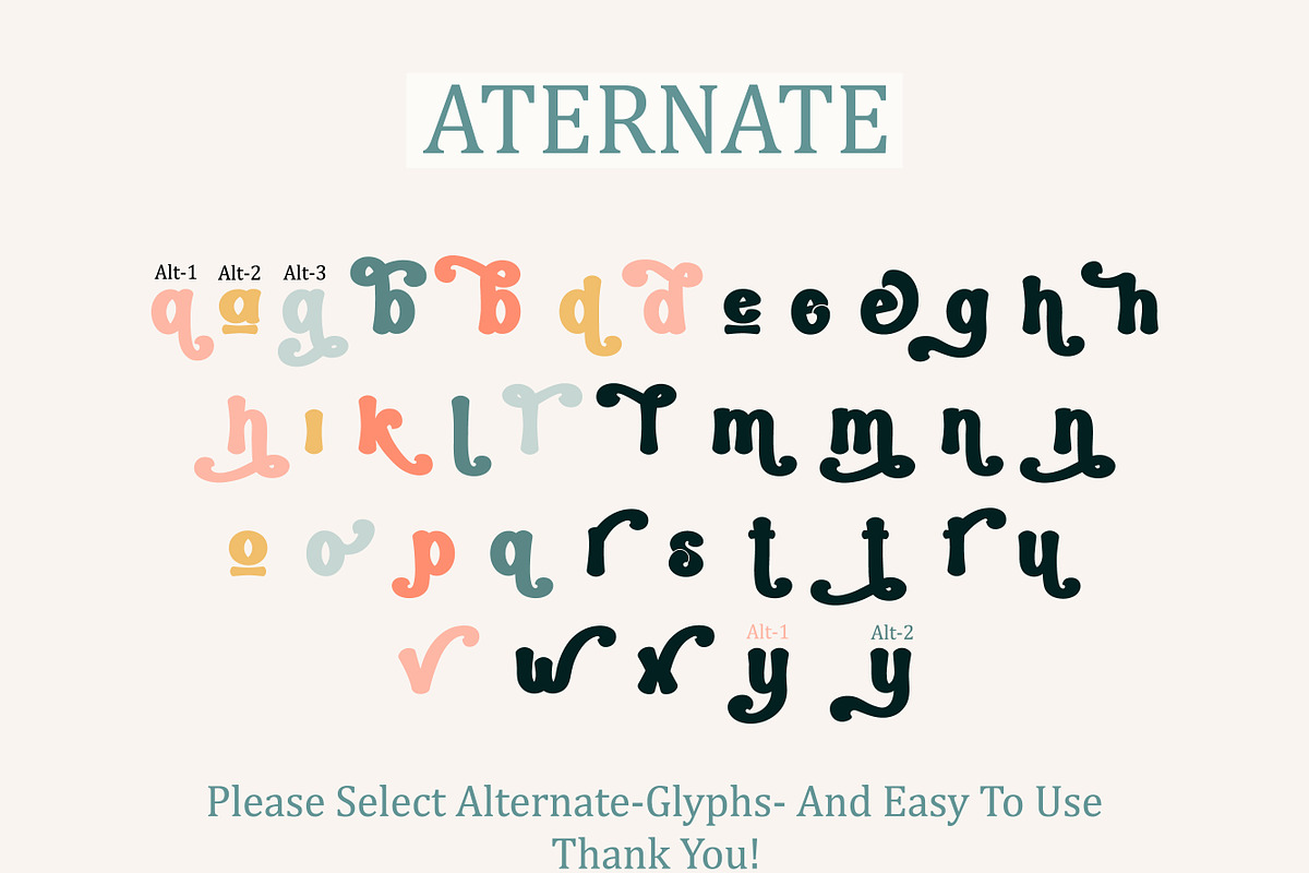 Groovy Vintage, a Sans Serif Font by Mini_World (Photo 8 of 8)