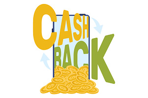Mobile phone with gold cash coins, a Finance Illustration by Vectorbuum