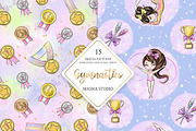 Gymnastics Digital Papers, a Pattern Graphic by Masha  Studio (Thumbnail 5 of 6)