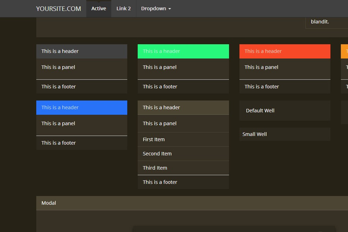 Bootstrap 3.0.v. theme Flat Brown, a Bootstrap Template by Bootstraptor (Photo 5 of 5)
