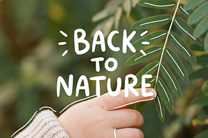 Child Hand Touching Green Foliage, a Nature Photo by Virgo Studio
