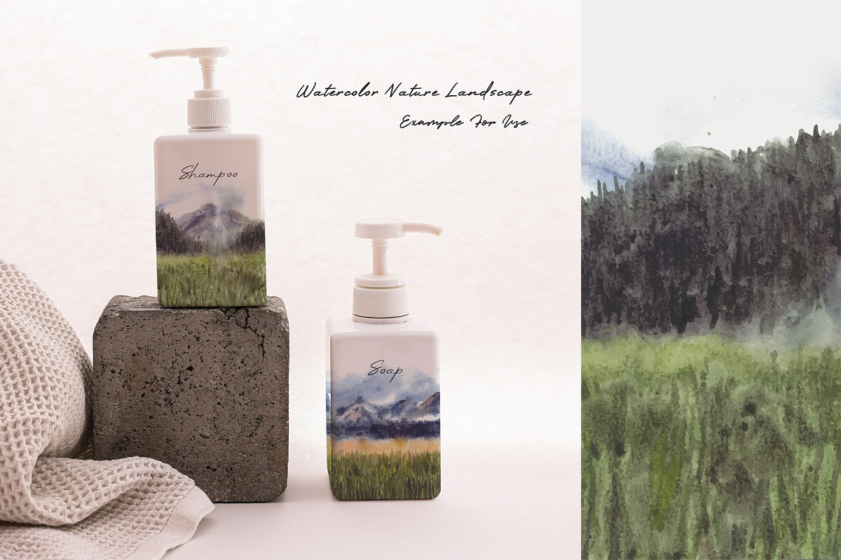 Watercolor Savannah & Landscapes, an Illustration by Yorda Studio (Photo 10 of 12)
