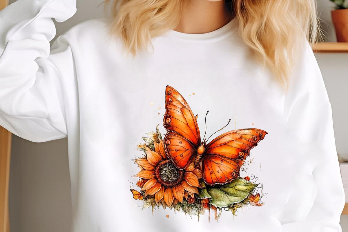 Butterfly Spring Garden Clipart, an Illustration by designcity5 (Photo 3 of 5)