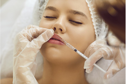 Young girl getting botox injection, a Health & Medical Photo by StudioRomantic