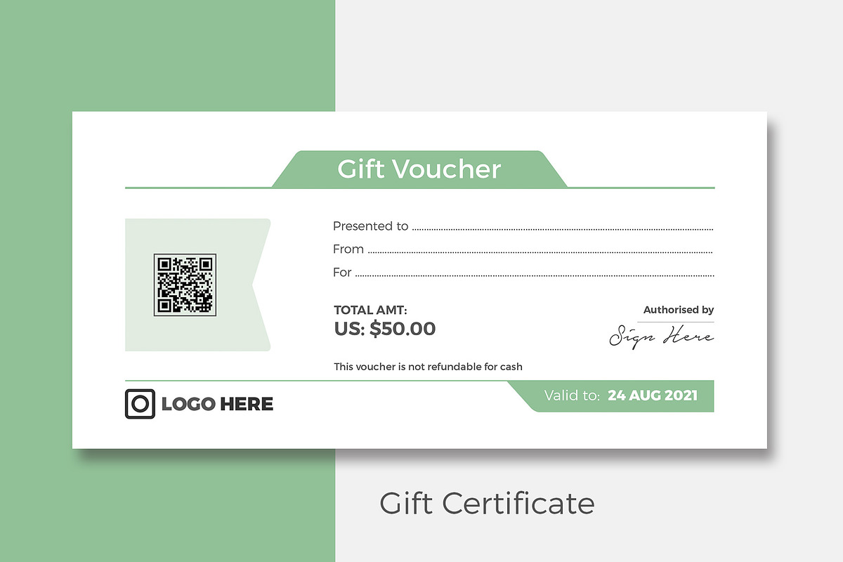 Gift Certificate, a Stationery Template by Rongmistiry (Photo 2 of 4)