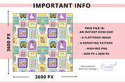 Frames Back to School Seamless, a Pattern Graphic by Coastal 5 Designs (Thumbnail 3 of 3)