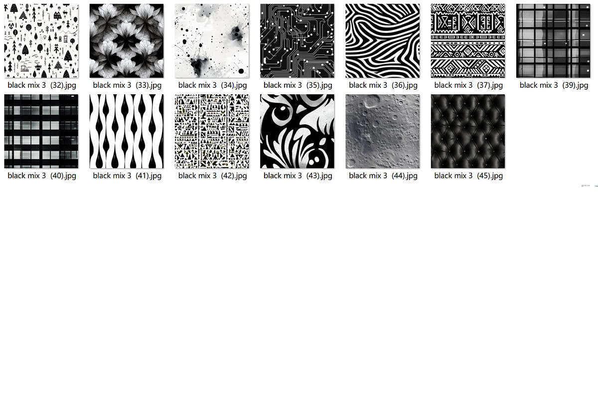 41 seamless black white mix pattern, a Pattern Graphic by ARTOZEN DIGITAL (Photo 14 of 14)