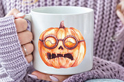 Creepy and Cozy Halloween Clipart, an Illustration by CraftArtStudio (Thumbnail 5 of 6)