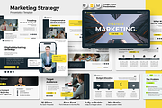 Marketing Strategy - Google Slides, a Presentation Template by QR Design Studio (Thumbnail 1 of 3)